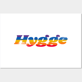 Hygge Rainbow Font Posters and Art